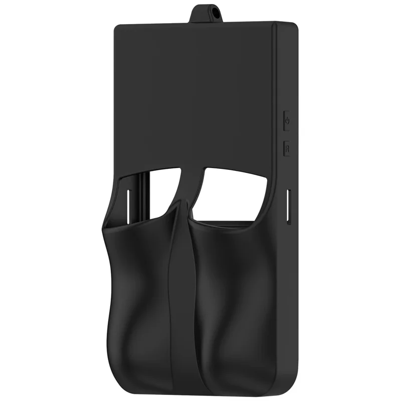 Funda de silicona para consola de juegos portátil R36 Max, resistente a golpes y antideslizante - Negro