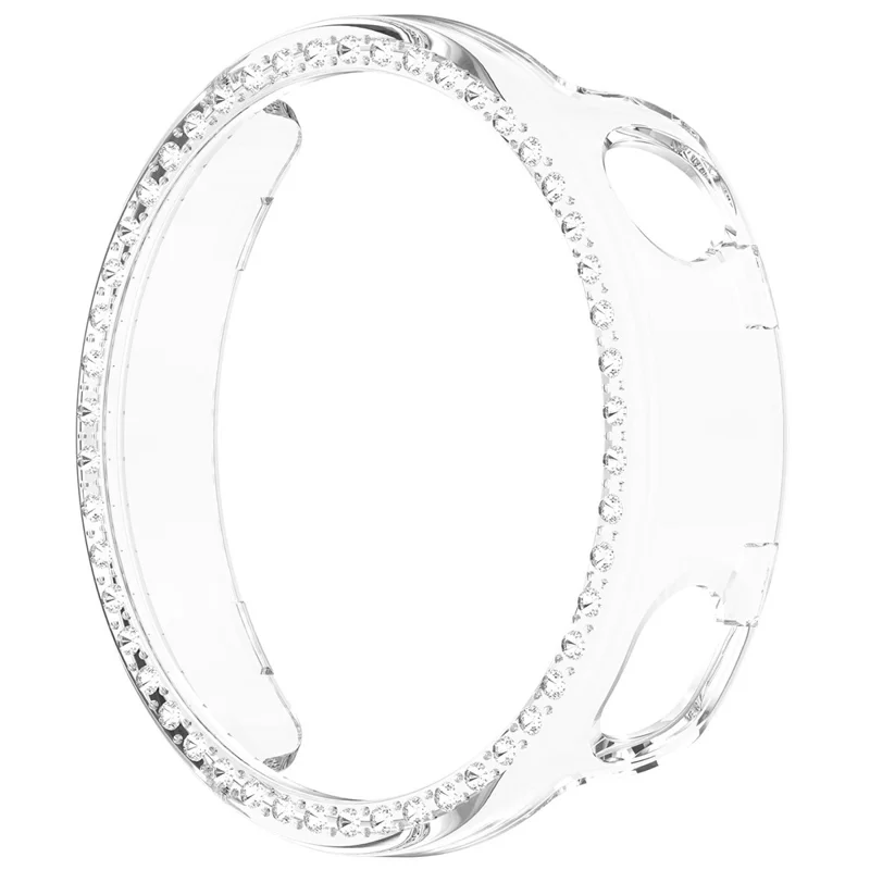 Pour Xiaomi Watch S4 41mm Étui en PC Décoration de strass Montre connectée Housse de protection - Transparent