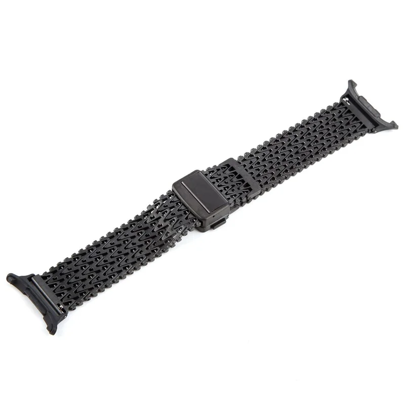 For Samsung Galaxy Watch Ultra 47mm Metal Smartwatch Band Magnetic Buckle Wrist Strap - Black