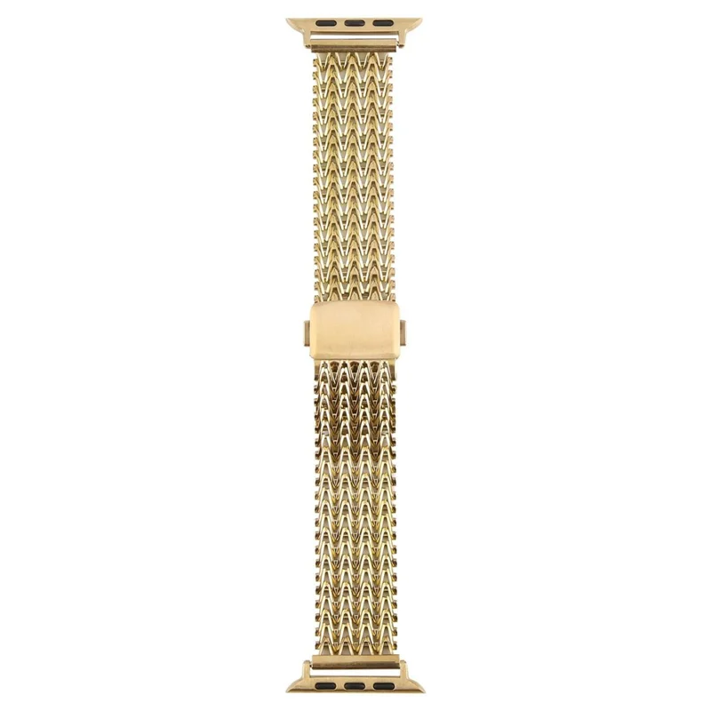 Metallarmband für Apple Watch Series 10 9 8 7 SE 6 5 4 3 2 1 42mm 41mm 40mm 38mm Magnetische Schnalle Armband - Gold