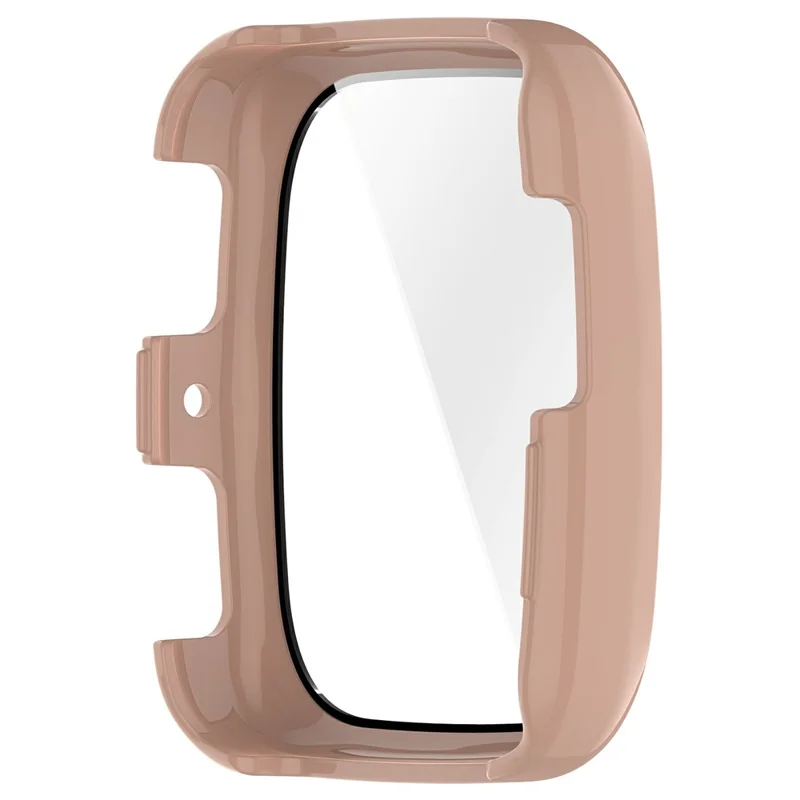 Для Huami Amazfit Active 2 Квадратный жесткий ПК корпус часов с закаленным стеклянным защитным экраном - Розовый