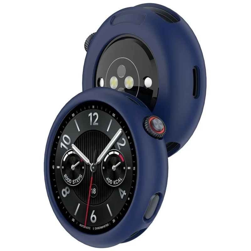 For vivo Watch 5 / iQOO Watch 5 Silicone Watch Case Shockproof Bumper Frame - Blue