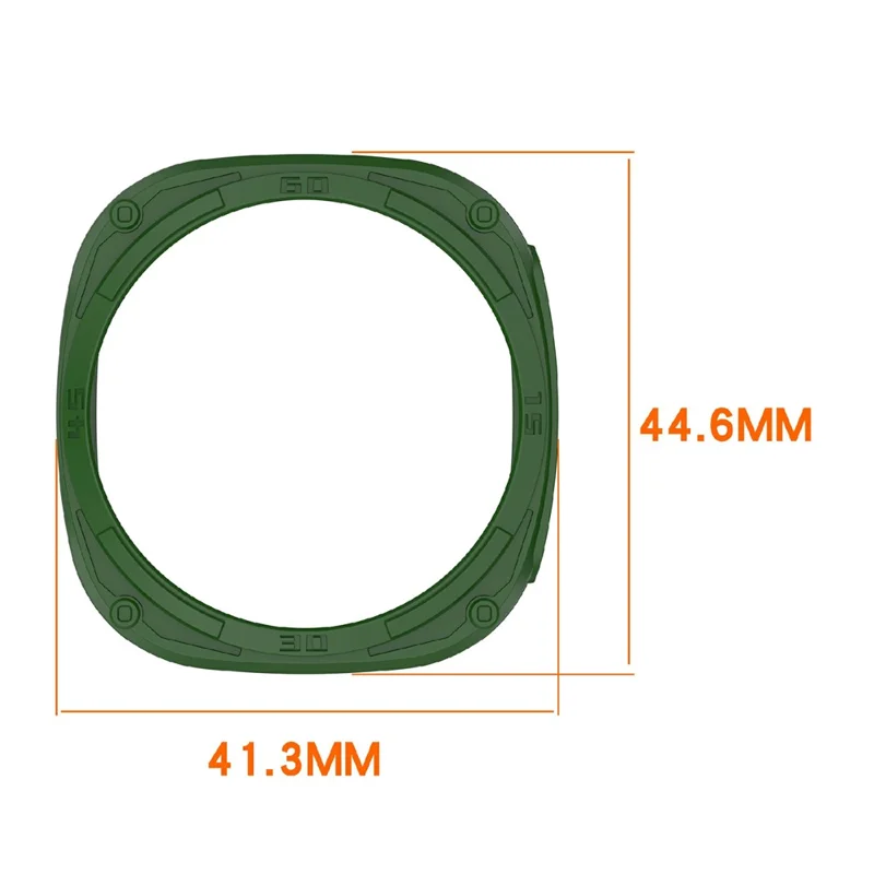 For Samsung Galaxy Watch8 40mm Soft TPU Watch Case Hollow Shockproof Bumper Frame - White