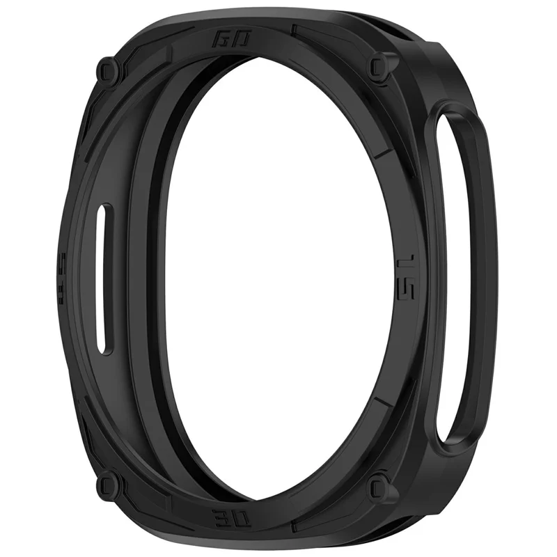 For Samsung Galaxy Watch8 40mm Soft TPU Watch Case Hollow Shockproof Bumper Frame - Black