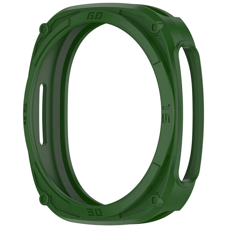 For Samsung Galaxy Watch8 40mm Soft TPU Watch Case Hollow Shockproof Bumper Frame - Green