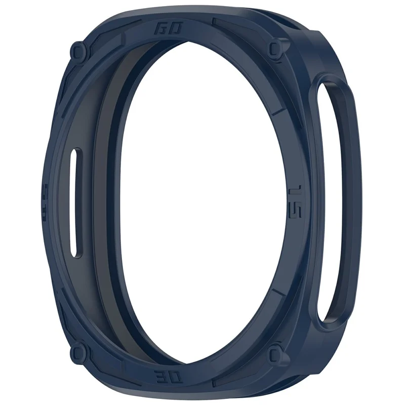 For Samsung Galaxy Watch8 40mm Soft TPU Watch Case Hollow Shockproof Bumper Frame - Midnight Blue