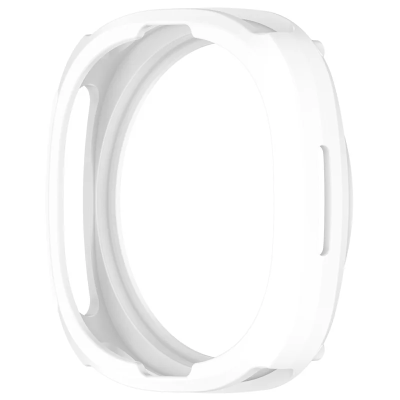 For Samsung Galaxy Watch8 44mm Soft TPU Watch Case Hollow Shockproof Bumper Frame - White