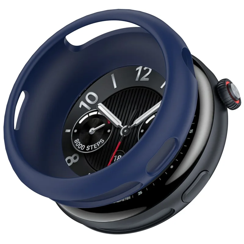 For vivo Watch 5 / iQOO Watch 5 Watch Case Silicone Shockproof Bumper Frame - Blue