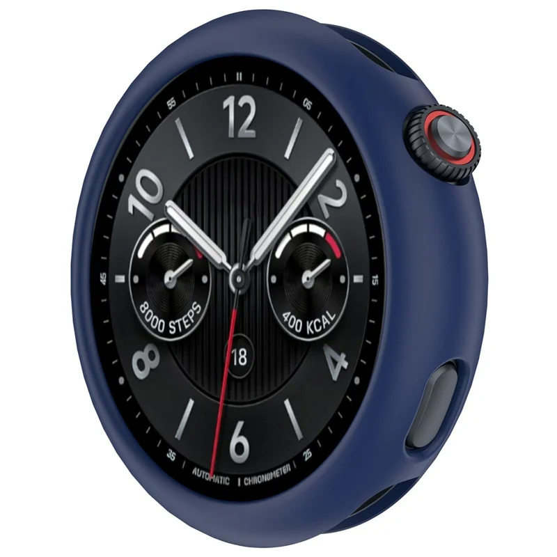 For vivo Watch 5 / iQOO Watch 5 Watch Case Silicone Shockproof Bumper Frame - Blue