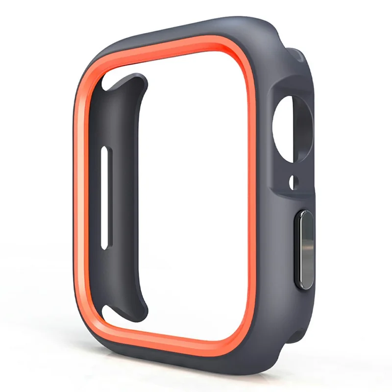 Watch Case for Apple Watch Series 9 / 8 / 7 45mm / SE (2023) / SE (2022) / SE / 6 / 5 / 4 44mm Dual Color PC Protective Frame - Orange
