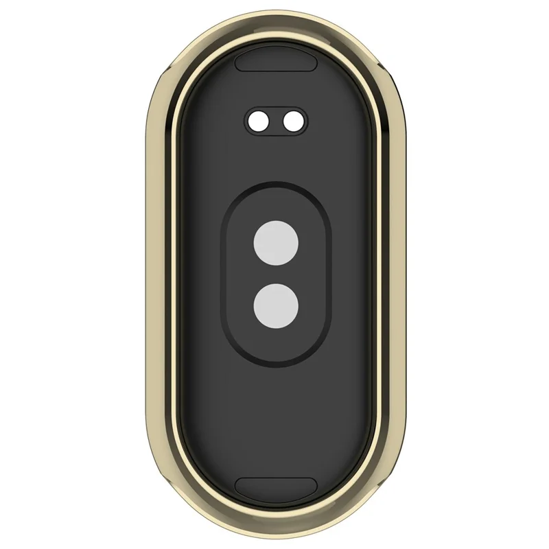 Per Xiaomi Smart Band 10 Ceramica / 9 Ceramica / 8 Cover Protettiva Elettroplaccata Completamente Avvolgente in TPU - Oro Chiaro