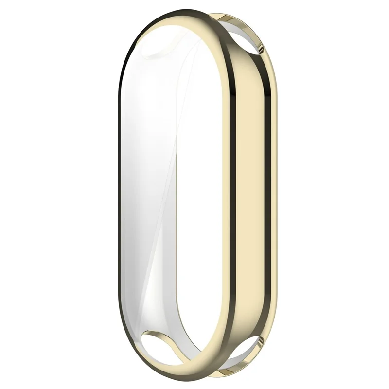 For Xiaomi Smart Band 10 / 10 NFC Watch Case Electroplating Full Wrapped TPU Cover - Light Gold