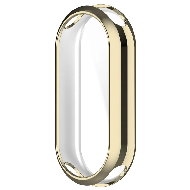 For Xiaomi Smart Band 10 / 10 NFC Watch Case Electroplating Full Wrapped TPU Cover - Light Gold