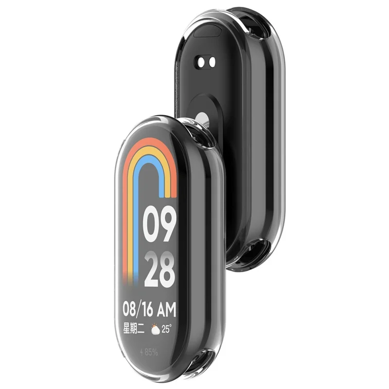 For Xiaomi Smart Band 10 / 10 NFC Watch Case Transparent TPU Full Cover Protector