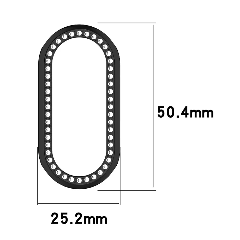 Pour Xiaomi Smart Band 10 / 10 NFC Étui de Montre Transparent avec Strass Design Creux Décoratif Coque de Montre en PC