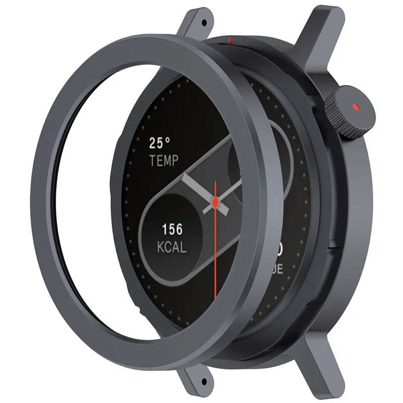 For Nothing CMF Watch Pro 2 Metal Watch Bezel with Screen Protector Flat Design Smartwatch Ring - Grey