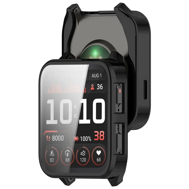 Für Garmin Venu X1 Uhrengehäuse Vollschutz Kratzfeste TPU-Abdeckung - Elektroplattierung Schwarz