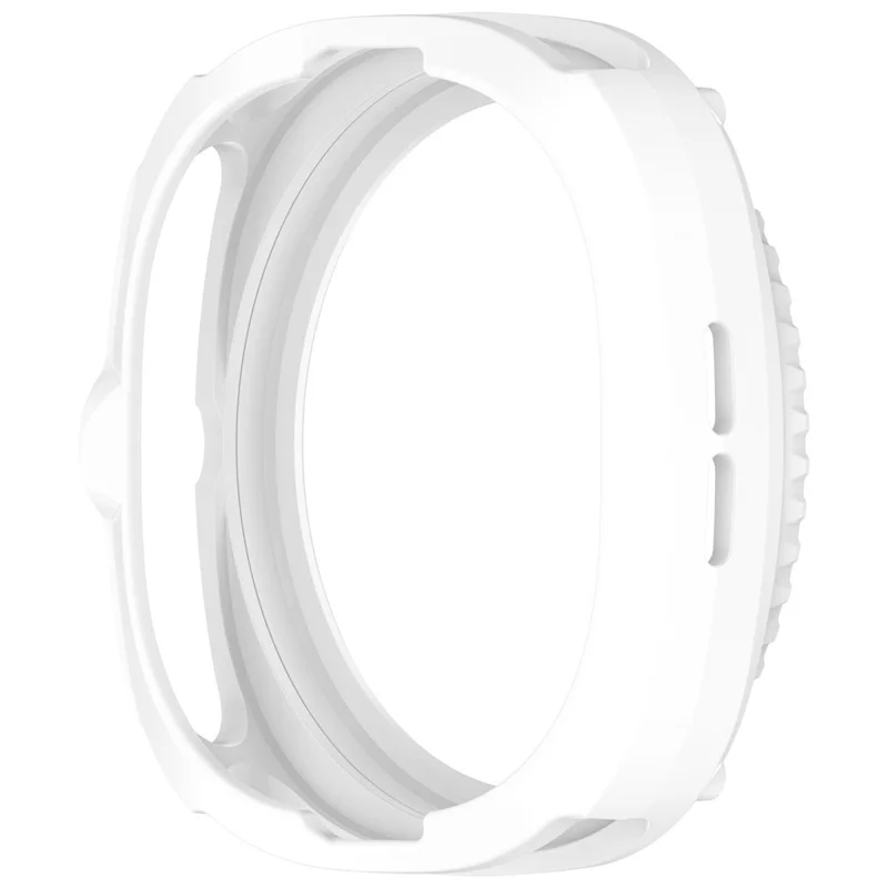 For Samsung Galaxy Watch8 Classic 46mm Protective Case Set with Bezel Ring TPU Shockproof Watch Cover - White