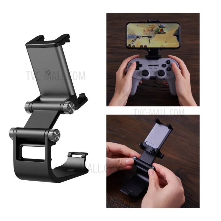 8BITDO Adjustable Aluminium Alloy Phone Holder Gaming Clip Bracket for 8BitDo Pro 2 Bluetooth-compatible Controller