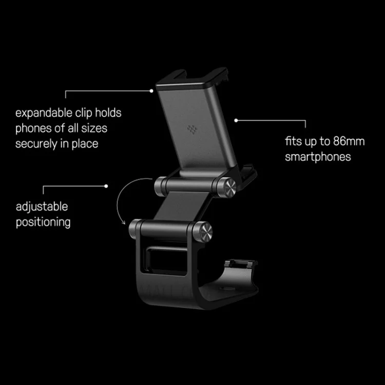 8BITDO Adjustable Aluminium Alloy Phone Holder Gaming Clip Bracket for 8BitDo Pro 2 Bluetooth-compatible Controller