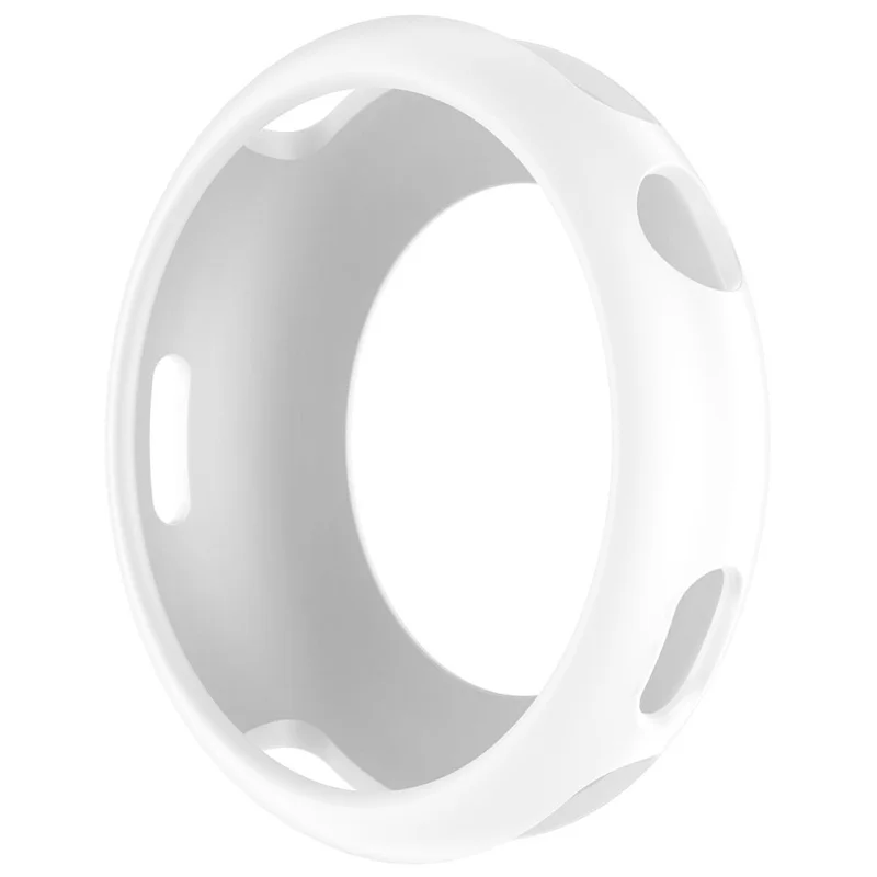 Cover in silicone morbido per Vivo Watch 5 / 5 eSIM / iQOO Watch 5 - Cornice traforata - Bianco