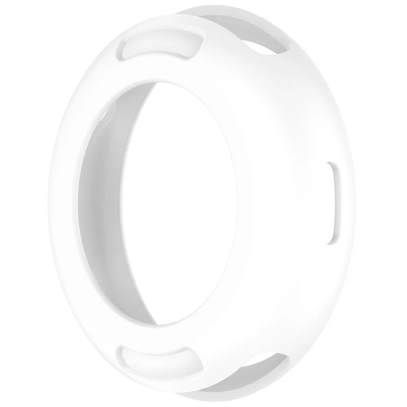 Cover in silicone morbido per Vivo Watch 5 / 5 eSIM / iQOO Watch 5 - Cornice traforata - Bianco