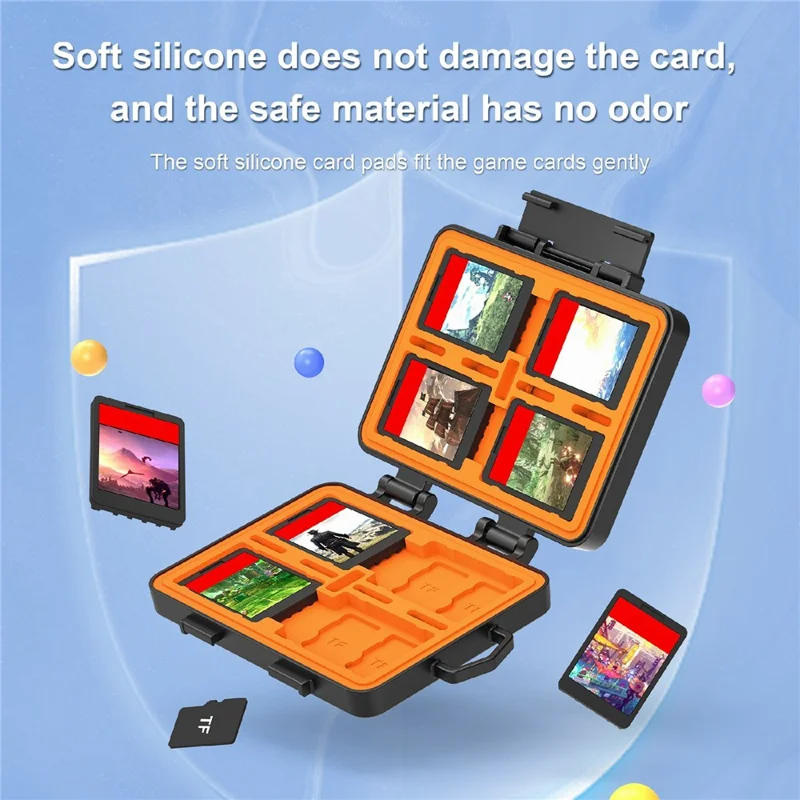 STARTRC GAMES For Nintendo Switch / Switch 2 Game Card Case Waterproof Storage Box - Black