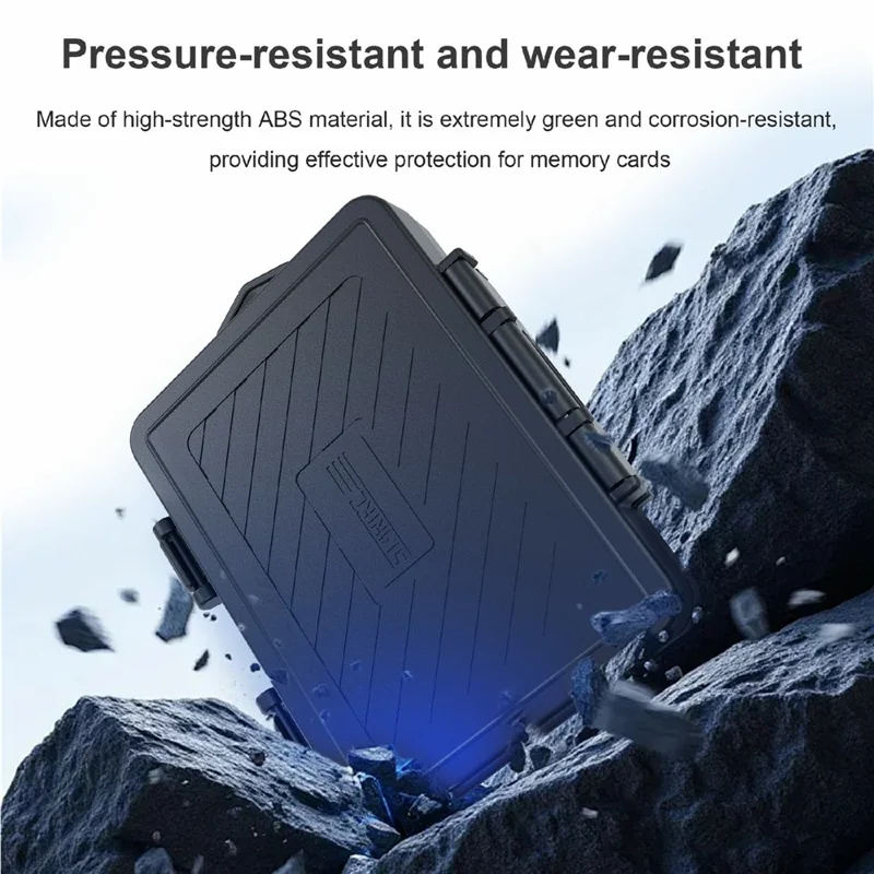 STARTRC GAMES For Nintendo Switch / Switch 2 Game Card Case Waterproof Storage Box - Black