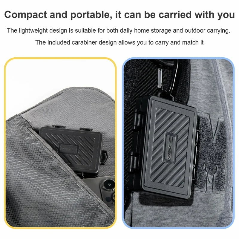 STARTRC GAMES For Nintendo Switch / Switch 2 Game Card Case Waterproof Storage Box - Black