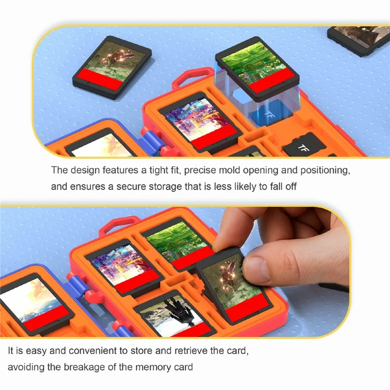 STARTRC GAMES For Nintendo Switch / Switch 2 Game Card Case Waterproof Storage Box - Black