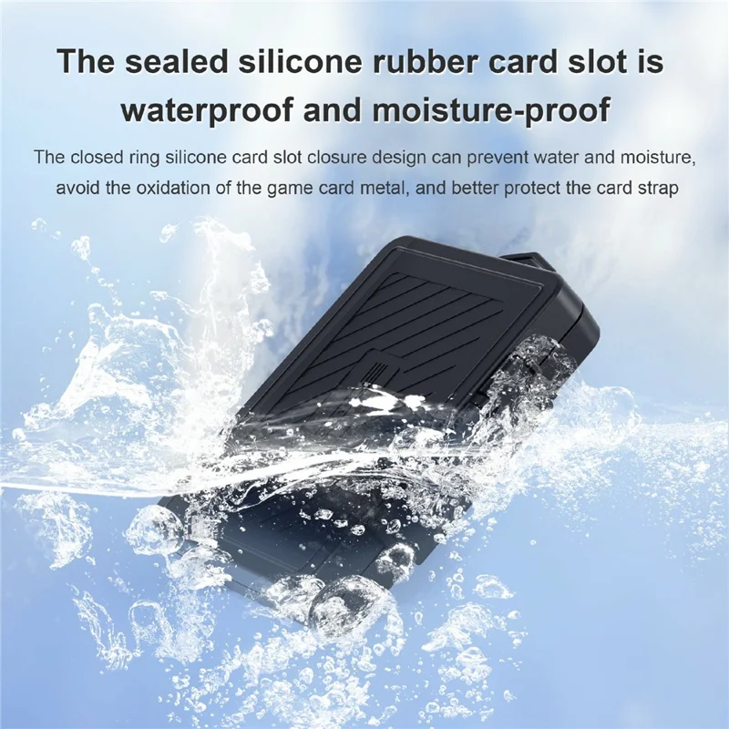 STARTRC GAMES For Nintendo Switch / Switch 2 Game Card Case Waterproof Storage Box - Black