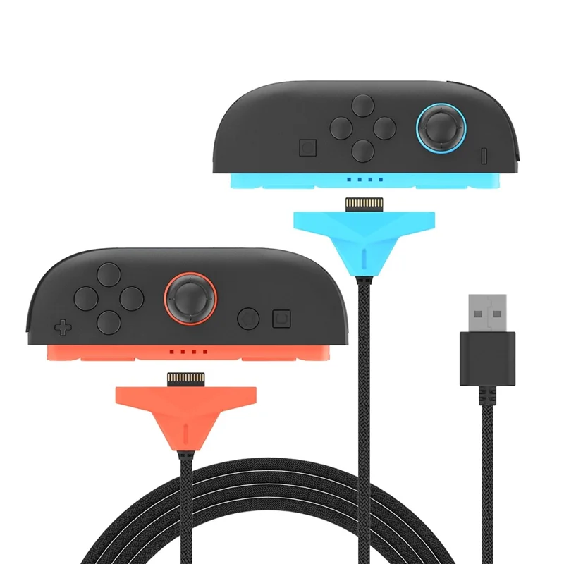 IPEGA PG-SW2227A 2.5m 2 in 1 Magnetic Splitter Charging Cable for Nintendo Switch 2 Left and Right Joy-Con