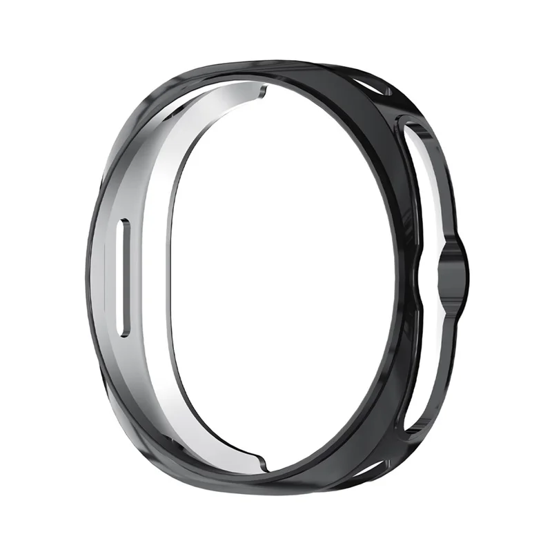 ENKAY HAT PRINCE For Samsung Galaxy Watch8 Classic 46mm Case with PMMA Screen Film TPU Watch Cover - Black