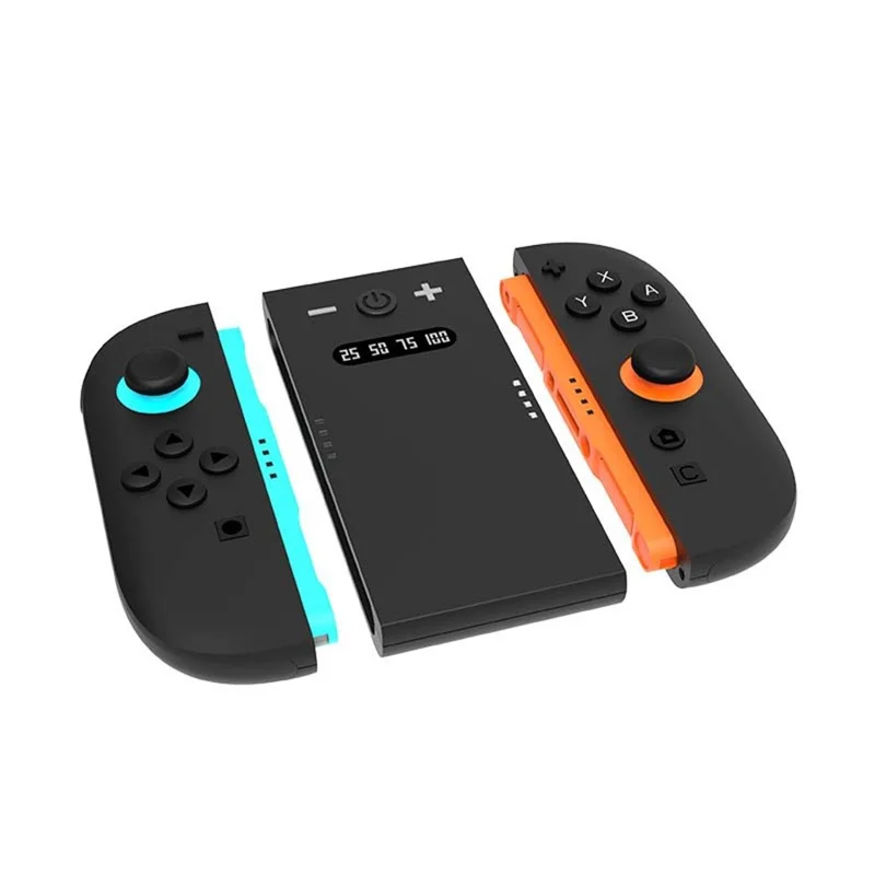IPLAY HBS-2827 Зарядная рукоятка с док-станцией для двух контроллеров Joy-Con для Nintendo Switch с возможностью отсоединения
