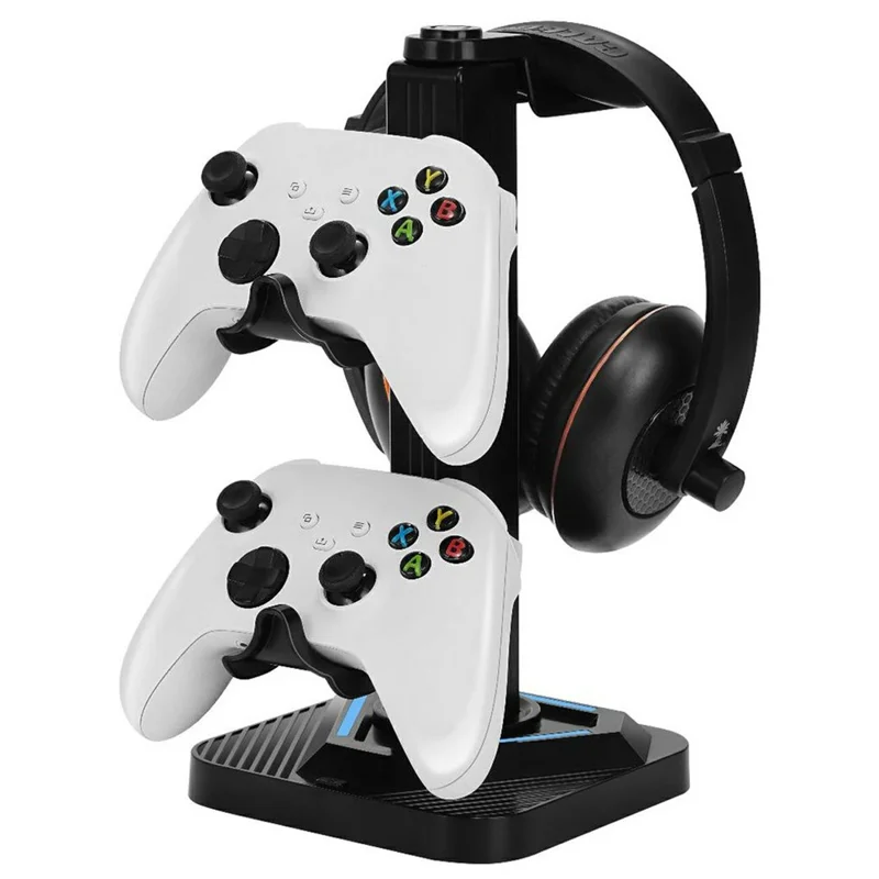 XSX-218 Game Controller Stand Holder Headset Hanger for PS  /  Xbox  /  Switch Universal Controller Display Rack