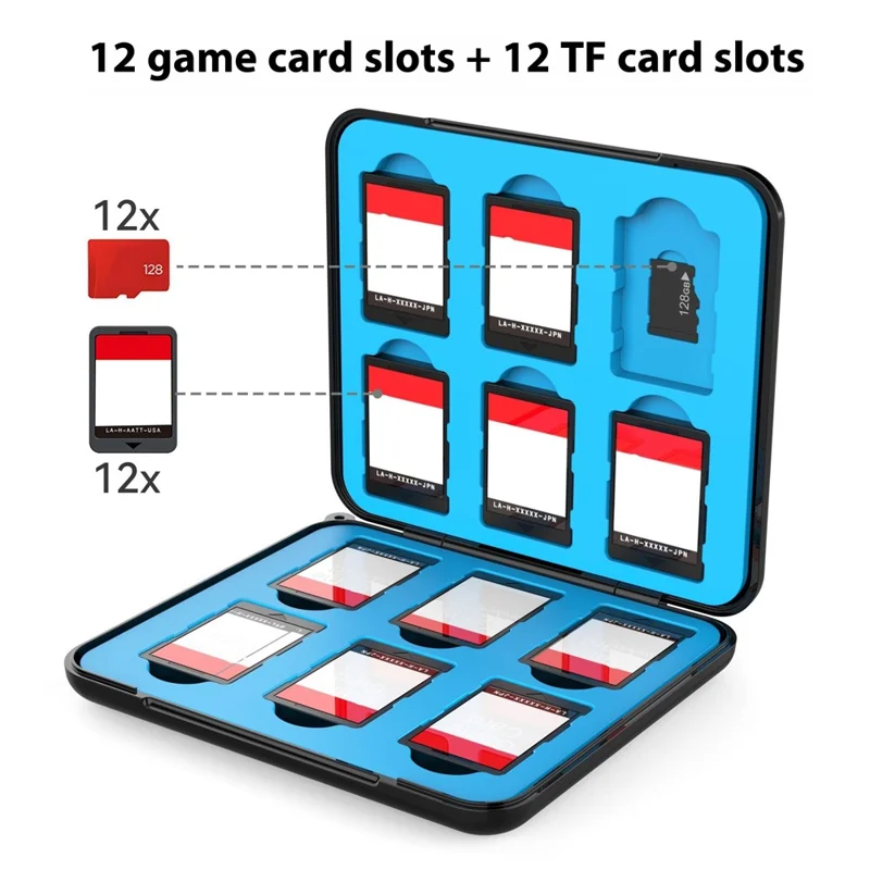 IPEGA PG-SW2108 For Nintendo Switch 2 Magnetic Game Card Storage Case Holds 12 Game Cards and 12 TF Cards