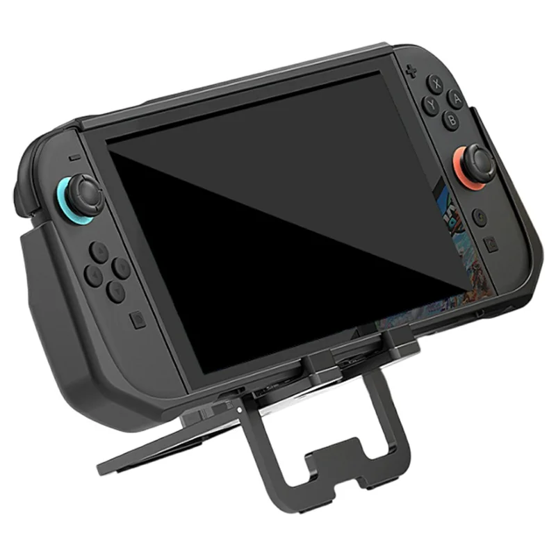 USB Folding Dock for Asus ROG Ally X / Steam Deck / Nintendo Switch 2 , Ultra Thin Aluminum Alloy Multi Port Handheld Game Console Stand - Black