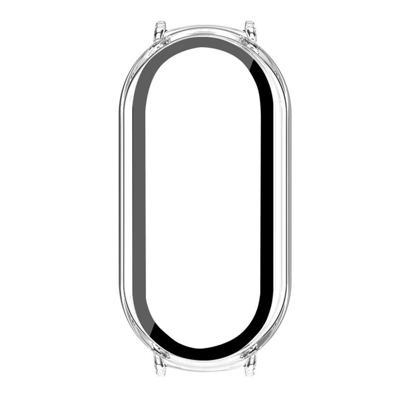 Para Xiaomi Smart Band 10 Capa de Cerâmica para Relógio com Película de Vidro Temperado - Transparente