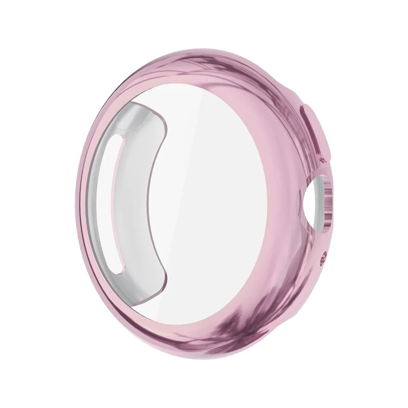 Für Google Pixel Watch 4 41mm Hülle Vollschutz Kratzsicher Elektroplattierter TPU-Überzug - Pink