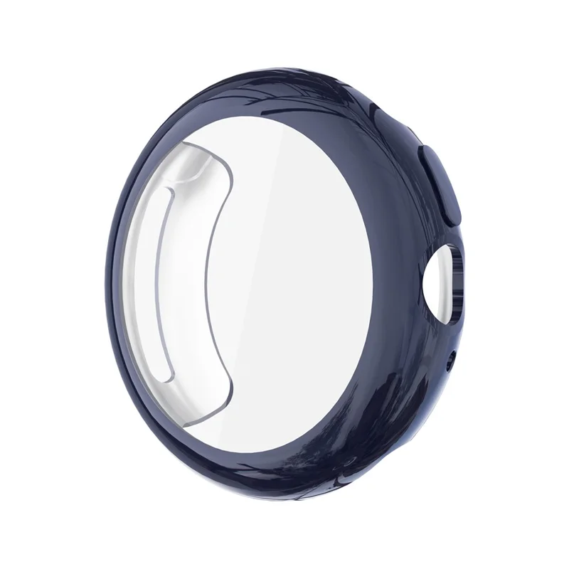For Google Pixel Watch 4 45mm Case Full Protection Anti Scratch Electroplated TPU Cover - Midnight Blue