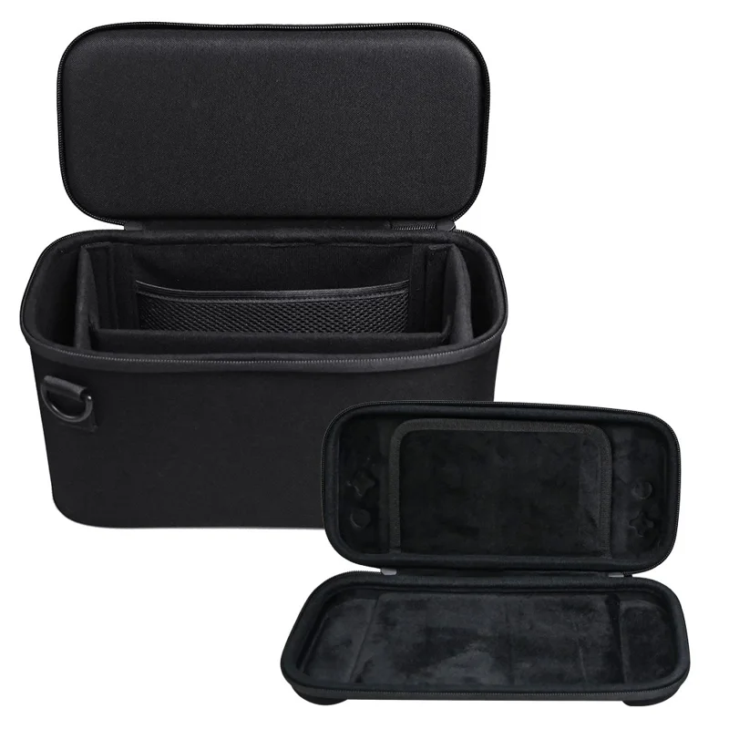 HS-SW2807BK Für Nintendo Switch 2 Reise-Aufbewahrungskoffer Doppelschichtige Schutztasche - Schwarz