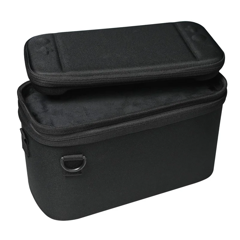 HS-SW2807BK Für Nintendo Switch 2 Reise-Aufbewahrungskoffer Doppelschichtige Schutztasche - Schwarz