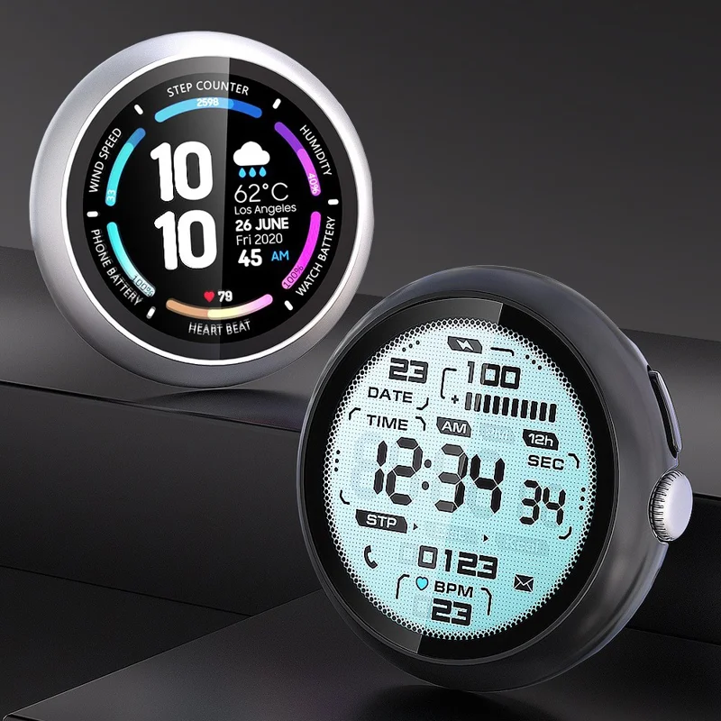 For Google Pixel Watch 4 45mm Hard PC Watch Protective Case with Tempered Glass Film - Starlight