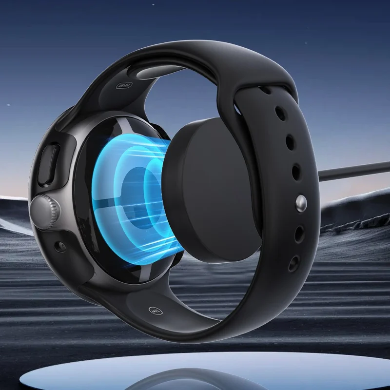 Pour Google Pixel Watch 4 45mm Étui de Protection Rigide en PC avec Film de Verre Trempé - Argent