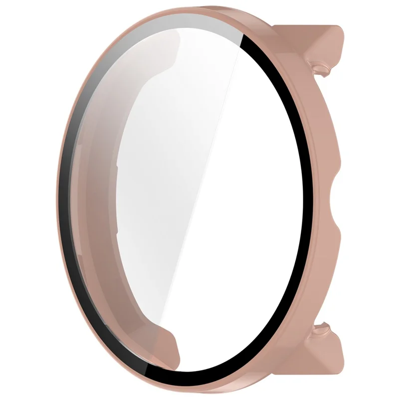 Für Suunto Run Uhr Gehäuse PC Rahmen mit Panzerglas Displayschutzfolie - Rosa