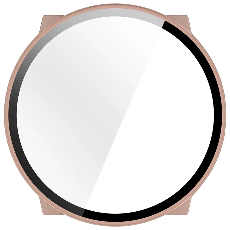 Für Suunto Run Uhr Gehäuse PC Rahmen mit Panzerglas Displayschutzfolie - Rosa