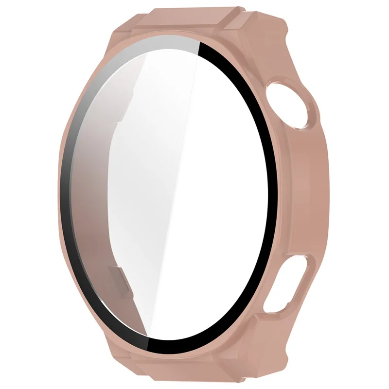 Capa para Smartwatch For Honor Watch 5 Ultra com Estrutura de PC e Película de Vidro Temperado - Rosa