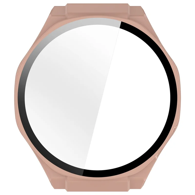 Capa para Smartwatch For Honor Watch 5 Ultra com Estrutura de PC e Película de Vidro Temperado - Rosa