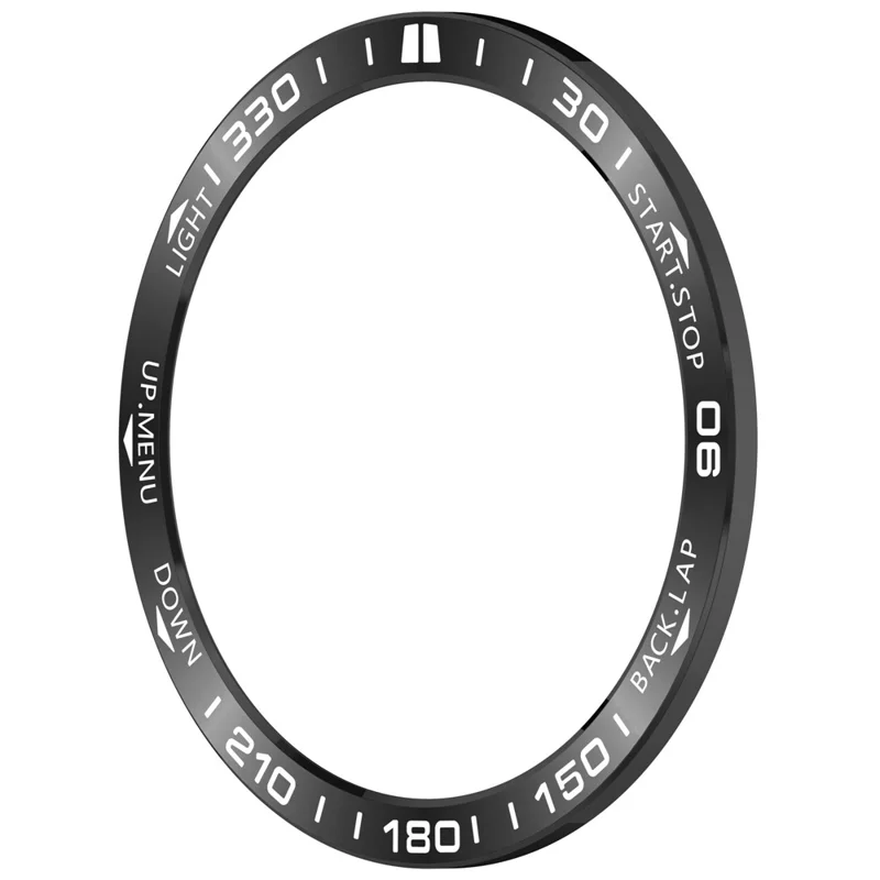 Bisel de acero inoxidable protector para reloj Garmin quatix 8 de 47 mm - Negro / Blanco