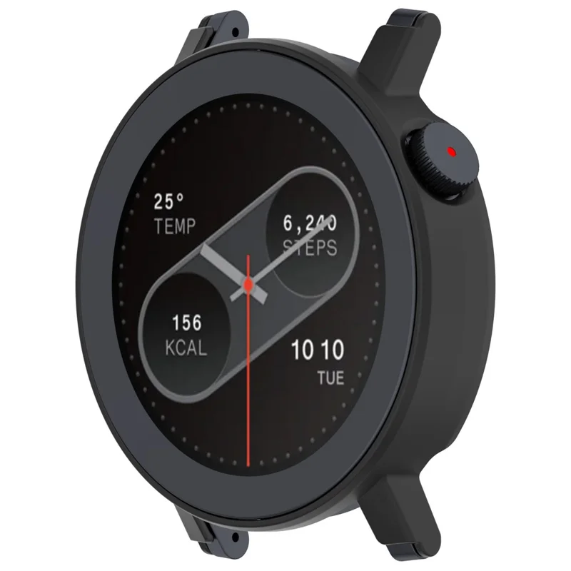Funda Protectora de PC Hueca Semicubierta para Reloj For Nothing CMF Watch 3 Pro - Negro